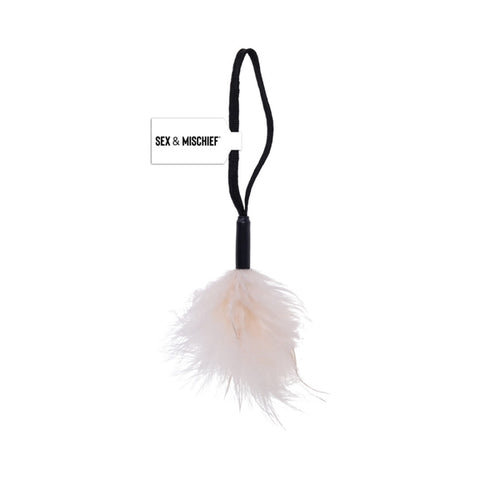Sex & Mischief Peaches 'n CreaMe Wrist Feather Tickler - CreaMe