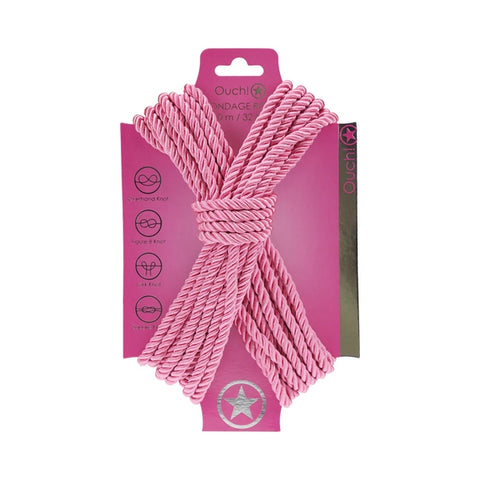 Ouch! Bondage Rope 10 m Nylon - Pink