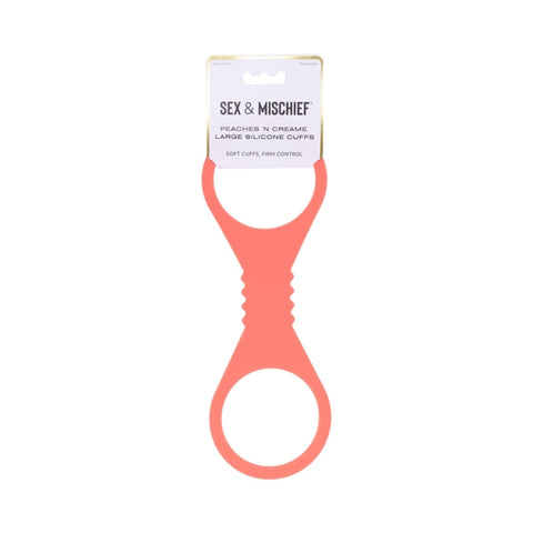 Sex & Mischief Peaches 'n CreaMe Large Silicone Cuffs