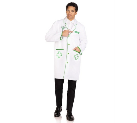 Dr. Graham O'Hash Lab Coat with Pockets - White - One Size