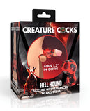 Creature Cocks Hell Bound Penis Sleeve & Ball Stretcher - Medium - Red/Black
