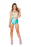 Mesh Starfish Tank - Aqua/Gold