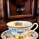 Nouveau Witch Teacup and Saucer