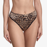 Mirage Lace Back Panty - Brown/Black -
