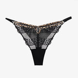 Mirage Adjustable G-String - Brown/Black -