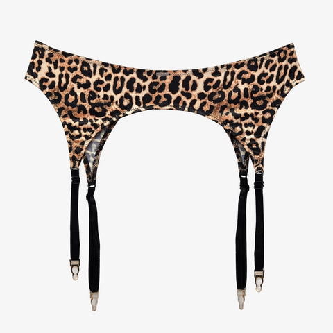 Mirage Garter Belt - Brown/Black -