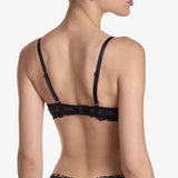 Mirage Plunge Underwire Bra - Brown/Black -