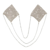 Chain Reaction Metal Mesh Jewel Reusable Pasties - Silver