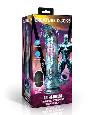 Creature Cocks Astro-Thrust Thrusting & Vibrating Silicone Dildo