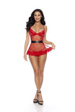 Holiday Apron - Red/Black -