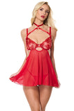 Scarlette Babydoll & G-String - Red -