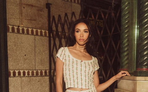 Modal Rib Cap Sleeve Top - Heirloom Rose -