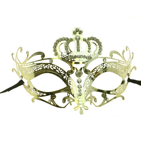 Metal Crown Mask - Gold