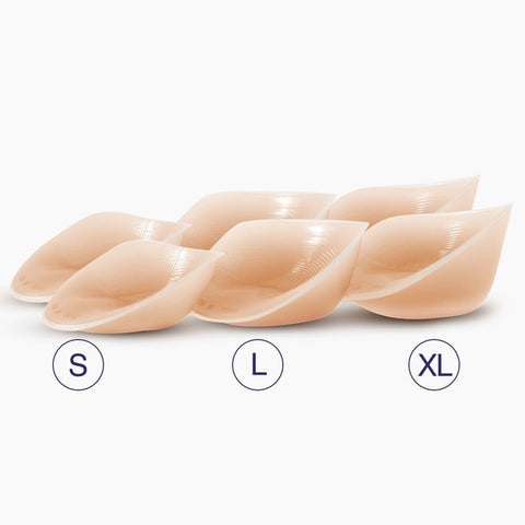 Breast Enhancers with Adhesive - Pale Peach - Size