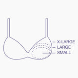 Breast Enhancers with Adhesive - Pale Peach - Size