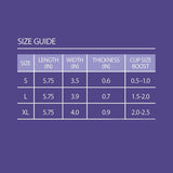 Breast Enhancers with Adhesive - Pale Peach - Size