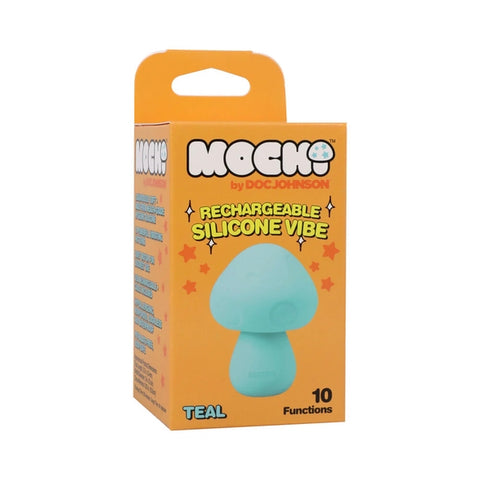 Mochi Mushroom Rechargeable Silicone Vibe - Teal
