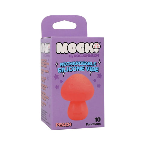 Mochi Mushroom Rechargeable Silicone Vibe - Peach