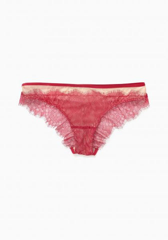 Red - Hearts Desire Cheeky Panty - Large