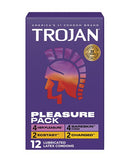 Trojan Pleasure Condoms - Asst. Box of 12