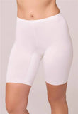 BodyBliss Biker Short with Anti-Chafing - Ivory -