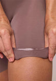 BodyBliss Biker Short with Anti-Chafing - Cappuccino -