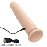 Rechargeable Vibrating & Thrusting Silicone Studs® - Ivory