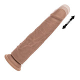 Rechargeable Vibrating & Thrusting Silicone Studs® - Brown