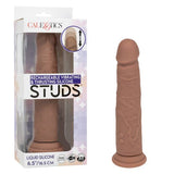 Rechargeable Vibrating & Thrusting Silicone Studs® - Brown
