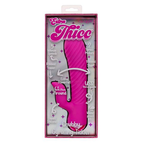Extra Thicc™ Chubby Gyrating Tickler - Pink