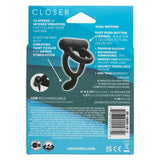 Closer™ Intimate Rechargeable Ring Caress - Black
