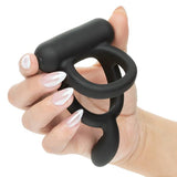 Closer™ Intimate Rechargeable Ring Caress - Black