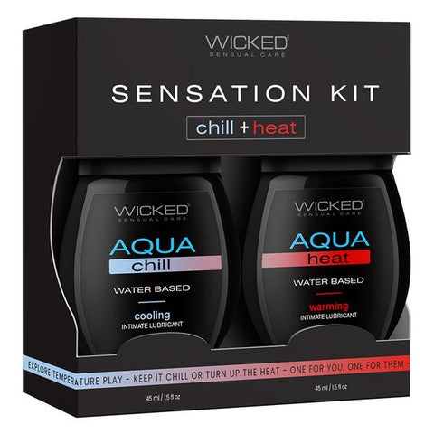 Wicked Kit Cooling and Warming Water Based Lubricants - 1.5 oz Bottles
