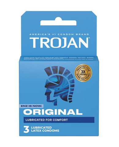 Trojan Enz Lubricated Condoms - Box of 3