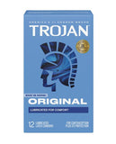 Trojan Enz Original Lubricated Condoms - Box of 12