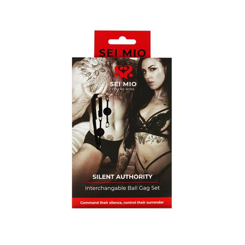 SEI MIO Silent Interchangeable Ball Gag Set