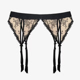 Infinite Garter Belt - Beige/Black -