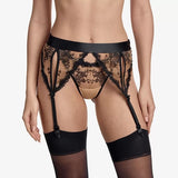 Infinite Garter Belt - Beige/Black -