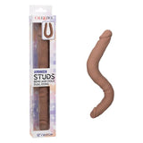 Silicone Studs® Bend and Hold Dual Dong 12" - Brown