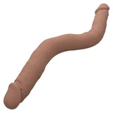 Silicone Studs® Bend and Hold Dual Dong 12" - Brown
