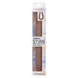 Silicone Studs® Bend and Hold Dual Dong 12" - Brown