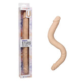 Silicone Studs® Bend and Hold Dual Dong 16" - Ivory