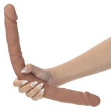 Silicone Studs® Bend and Hold Dual Dong 16" - Brown