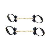 Temptasia Ardor Wrist & Ankle Restraints Black with Bow