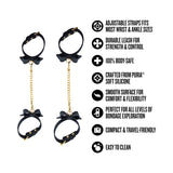 Temptasia Ardor Wrist & Ankle Restraints Black with Bow