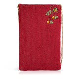 Meadow Ditsy Floral Multi Color Beaded Crossbody Phone Bag