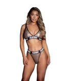 Galaxy Bunny 2 Piece Set - Black/Silver -