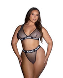 Galaxy Bunny 2 Piece Set - Black/Silver -