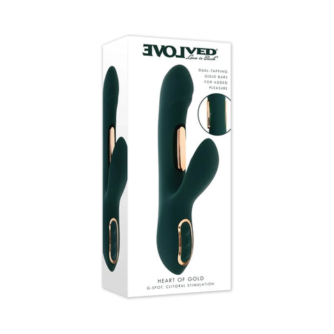 Evolved Heart Of Gold Vibrator - Green