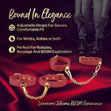 Temptasia Ardor Wrist & Ankle Restraints - Red